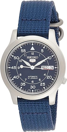 Seiko SNK807 in blue.